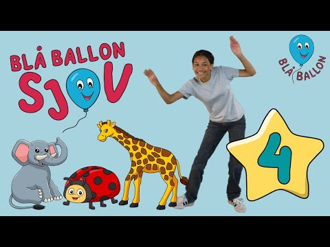 BLÅ BALLON SJOV 4: Bevægelse. Brainbreak. Motorik for børn. Få sanserne stimuleret med denne video.