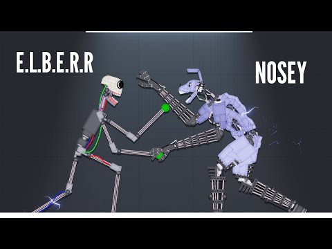 E.L.B.E.R.R the robot vs NOSEY the Animatronic | People Playground