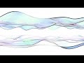 Rainbow curve waves on white bg