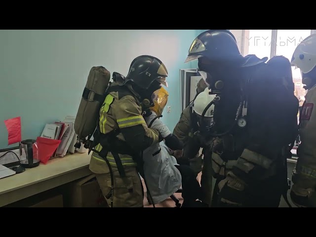 В поликлинике Бугульминской ЦРБ прошли пожарные учения