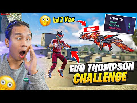 New Evo Thompson Only Challenge in Solo Vs Duo 😲 Headshot Machine 🔥 Free Fire Max