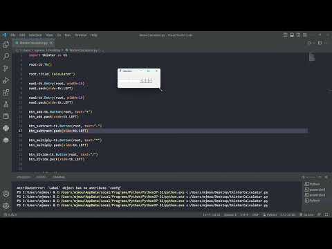 Calculator Using Tkinter Python Tkinter Gui