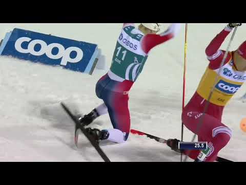 Hiihdon MC - Bolshunov ja Krüger kolaroivat sprintissä 18.2.2020