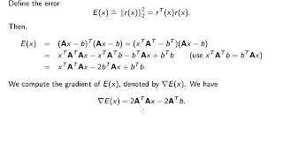 Ch06n3:  Overdetermined Systems and QR factorization.