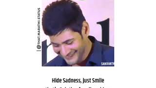 Hide SADNESS JUST SMILE Quotes - STATUS - Whatsapp Status Video ♥️