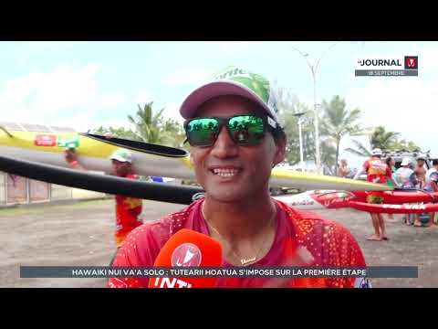 Hawaiki Nui Va'a Solo : Tutearii Hoatua s'impose lors de la première étape