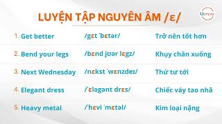 TYVO - Nguyên âm /e/ người bản ngữ đọc