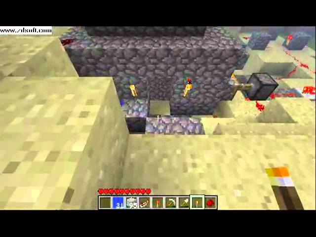 Piston and Dispenser Trap and mini Tutorial Minecraft Map