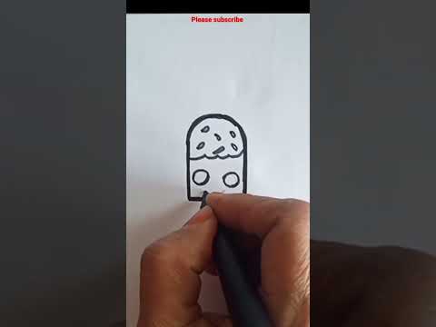 How to draw a Cute Ice cream #shorts #ytshorts #arts #Swarupa rangoli &arts