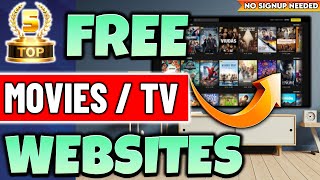 🔴Top 5 Websites to Watch FREE Movies / TV Shows (No Sign up!)