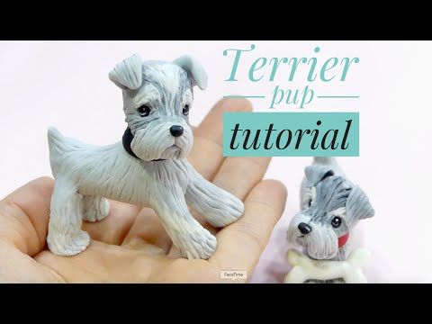 HOW TO MAKE A TERRIER PUPPY | EASY TUTORIAL | Patricia Santoro | 如何製作梗犬 | 簡易教學 |
