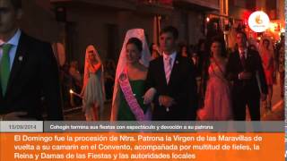preview picture of video 'Cehegín termina sus fiestas con espectáculo y devoción a su patrona'