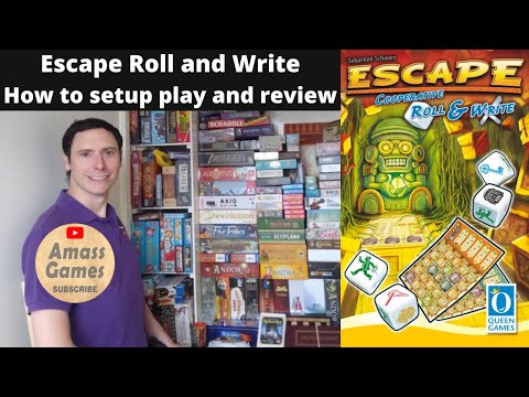 Escape Roll and Write how to setup play and review 