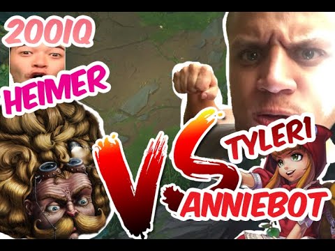 HEIMERDINGER VS TYLER1 AND ANNIEBOT MUST WATCH