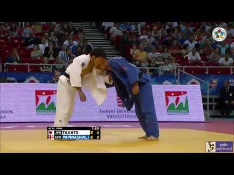 Judo 2014 Grand Prix Budapest: Takato (JPN) - Papinashvili (GEO) [-60kg] final