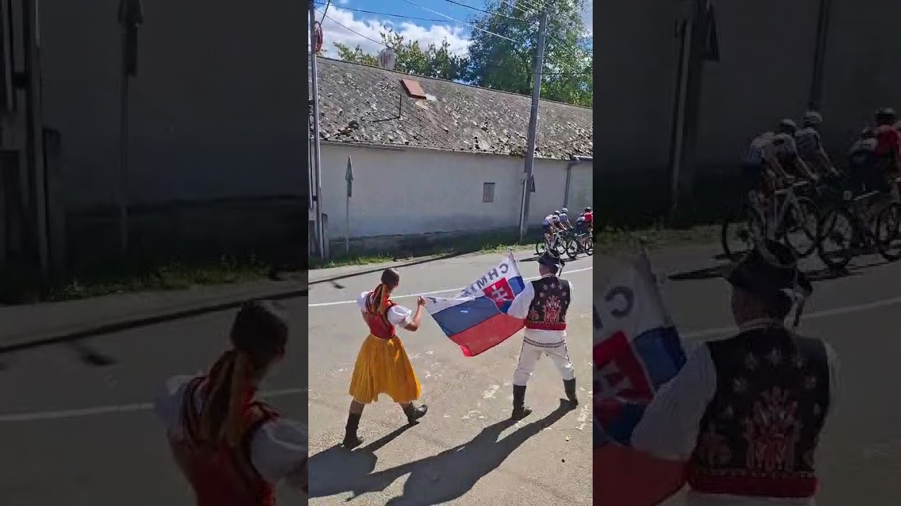 Aktuality / Medzinárodné cyklistické preteky OKOLO SLOVENSKA 2025 prešli cez Chminany - foto