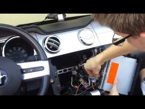 How to remove stereo 2005-2009 Mustang