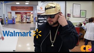 Chingo Bling shops at Walmart in San Antonio