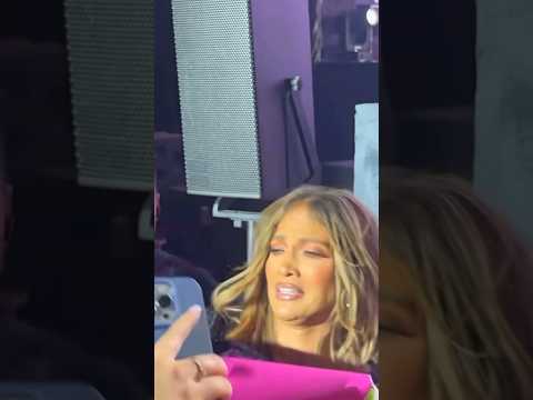 Jennifer Lopez Hit By A Fan At Concert #JLo #Shorts