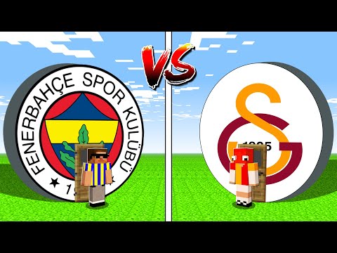 GALATASARAY EV vs FENERBAHÇE EV! ❤️💛💙 Minecraft