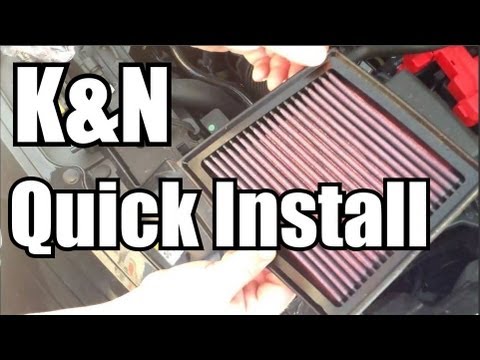 K&N Air Filter Quick Install - Ford Fiesta 2008 to 2013