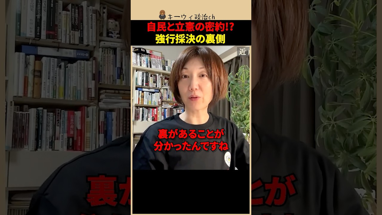 【自民・立憲の裏取引】予算案強行採決の真相！年度内成立が最初から無理だった理由 #shorts