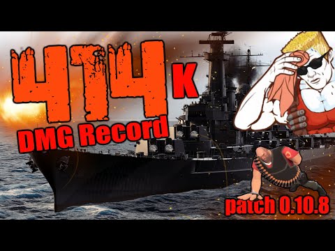 DAMAGE RECORD - OHIO - 414 K - Battleship Power Citadels + Secondarys