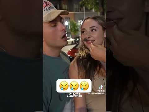 Girl Disowns her BF during public interview 😢 #relationshipstatus #breakup #publicinterview #couple