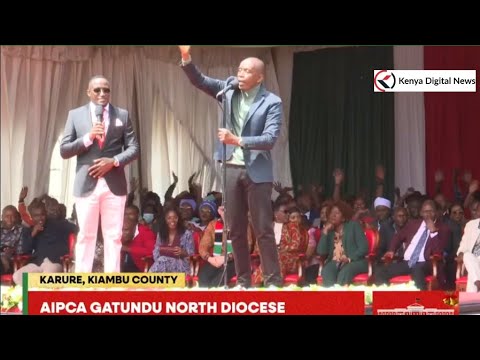 WAMATANGI! Chants Erupt in front Ruto as Gov. Wamatangi Destroys MP Karuria and Alice Nga'ng'a