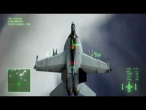 Top Gun: Maverick Canyon Run Challenge | Ace Combat 7