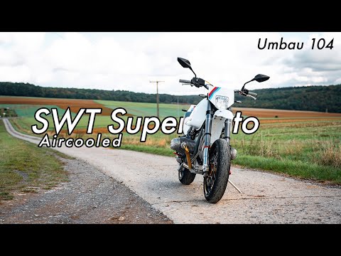BMW R 100 RS SuperMoto conversion | SWT-SPORTS Boxer Project 104 with Husqvarna rear end & 1043cc...