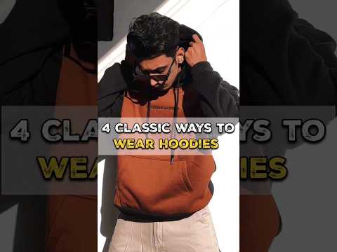 Hoodie Hacks : 4 Stylish Ways to Rock Your Look 🔥 || #shorts #viral