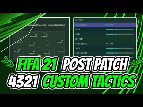 Why The 4321 Is The *NEW BEST* Formation POST PATCH FIFA 21 | CUSTOM TACTICS & PLAYER INSTRUCTIONS!!