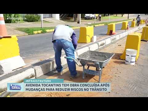 Avenida Tocantins passa por readequação viária para reduzir acidentes em Lucas do Rio Verde