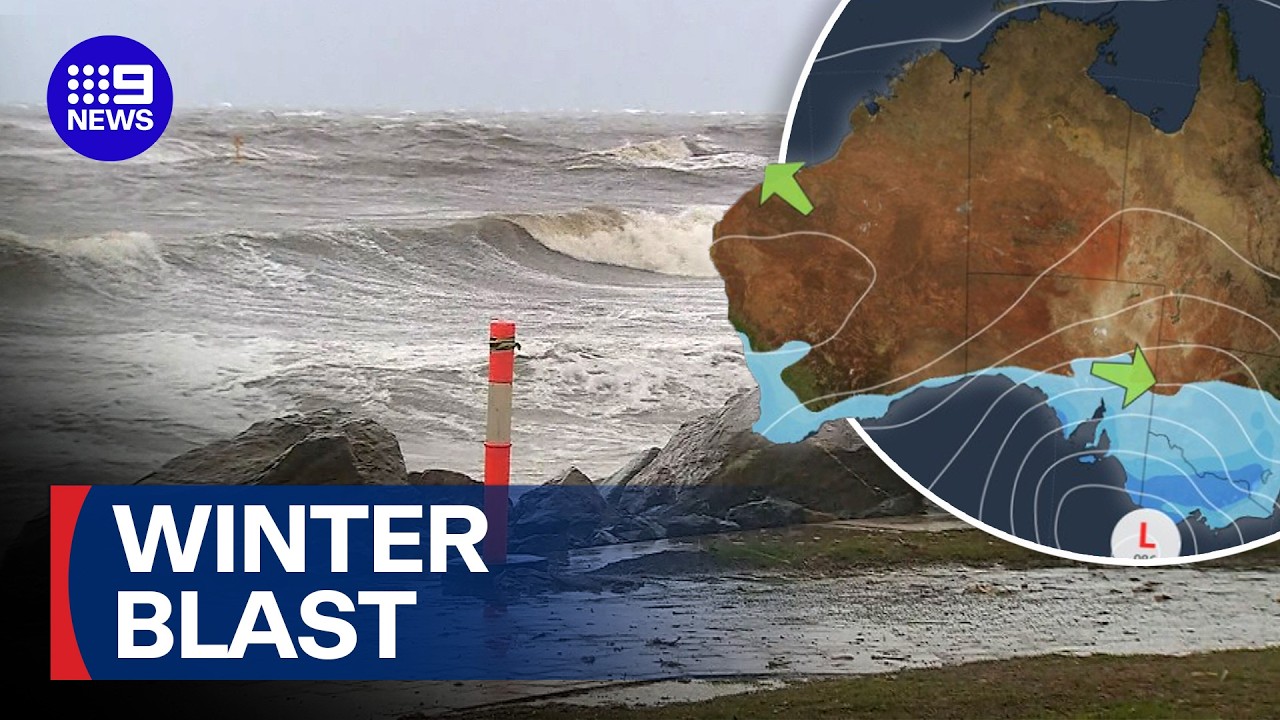 Australian south coast prepares for severe winter storm | 9 News Australia