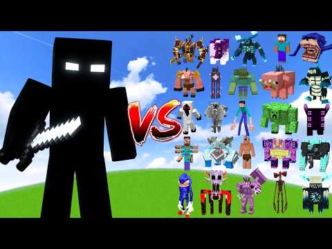 NULL vs ALL MINECRAFT BOSSES | Minecraft Mob Battle