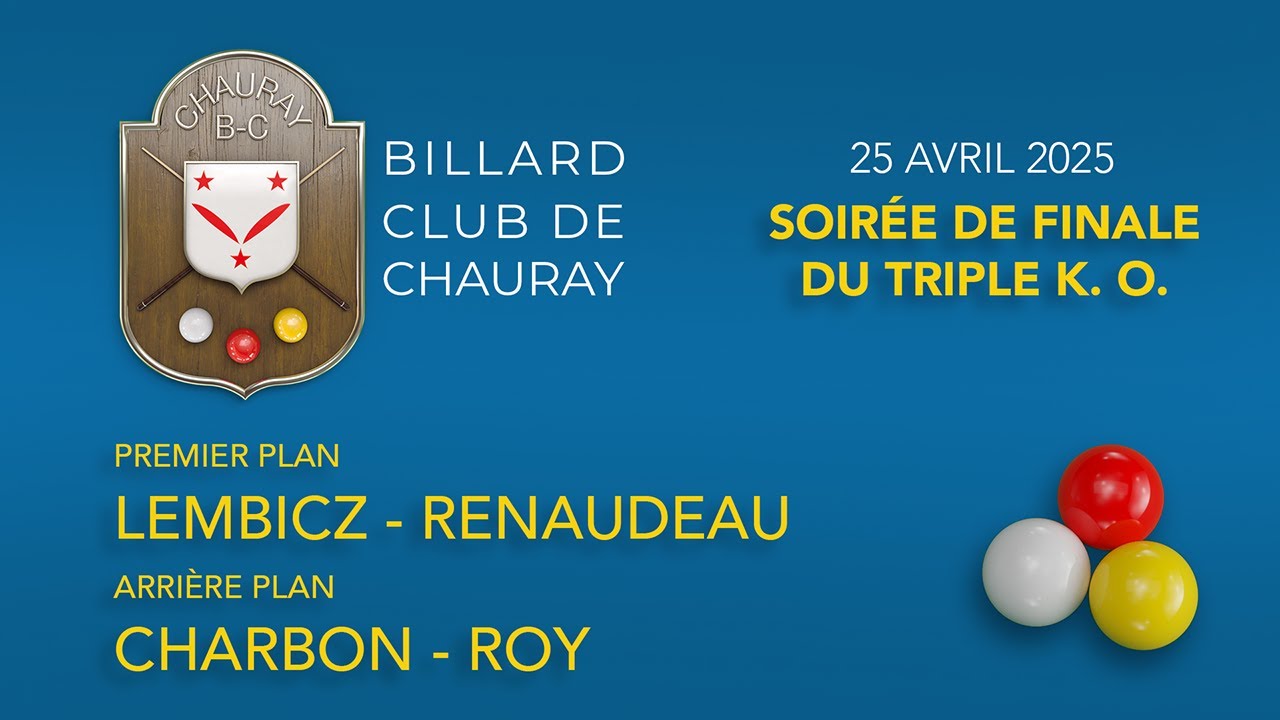 Matchs Lembicz - Renaudeau/ Charbon - Roy