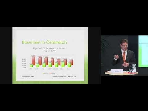 Pressegespräch mit Univ.-Doz. Dr. Ernest Groman, wissenschaftlicher Leiter des Nikotin Instituts