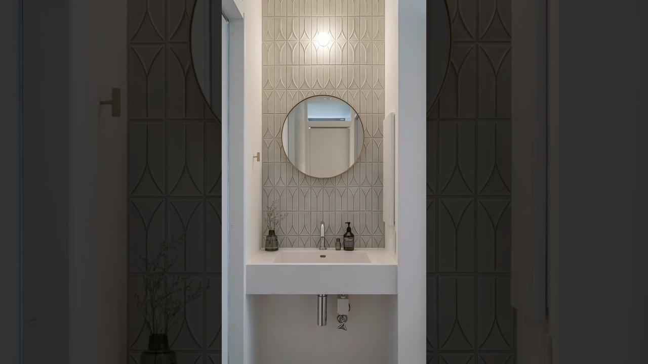 【タイルで彩る洗面空間】