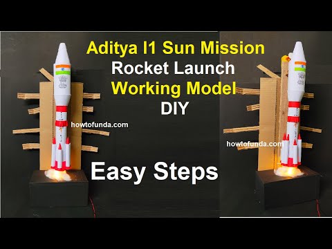 chandrayaan 3 working model 3D science project for exhibition diy rocket launching howtofunda