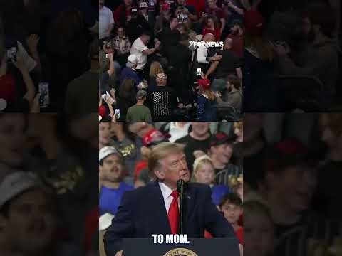 'GO ON A DIET': Trump takes aim at protestor #trump #shorts #usa