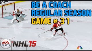 NHL 15 Gameplay Xbox One : Be a GM/Coach Regular Season Game 31 Flames @ Blackhawks 1080p HD
