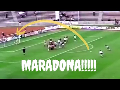 Legendary Maradona's  Top 15 Amazing Free Kicks that shocked the world. 