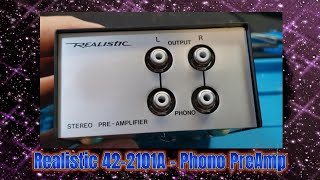 Video thumbnail for Realistic 42-2101A Phono PreAmp by Dr. Joe's FunStuff