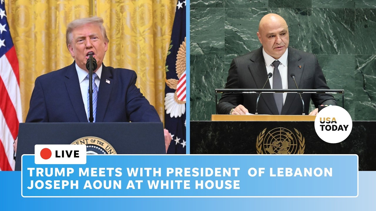 Live: Trump meets with Lebanon President Joseph Aoun at White House amid Iran war