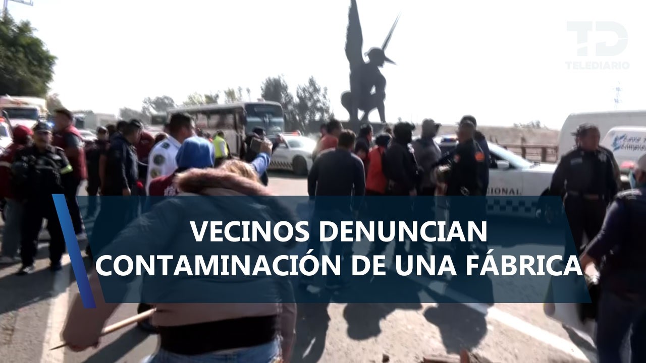 Vecinos bloquean autopista México-Pachuca por afectaciones a su salud y protagonizan riña