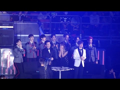 161226 세븐틴 (SEVENTEEN),MC(백현,유리) T.O.P-엄정화- DISCO 무대관람 Reaction [전체] 직캠 Fancam (2016 가요대전) by Mera
