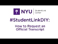 Requesting an Official Transcript | #StudentLinkDIY