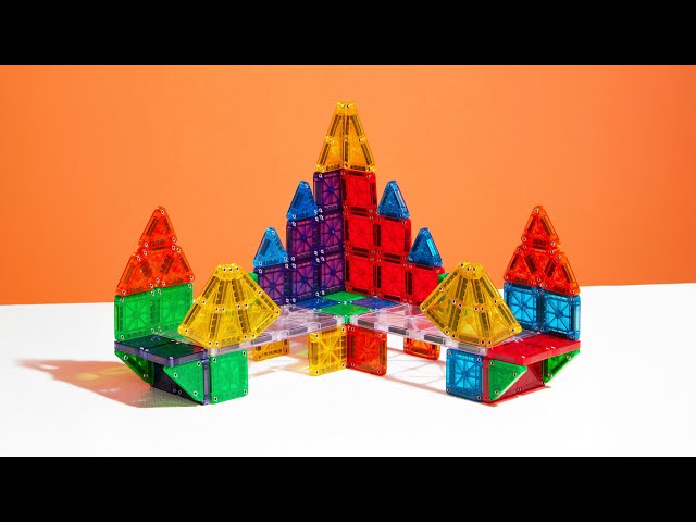 Obrovská magnetická stavebnice MAGNA-TILES pro cestování.