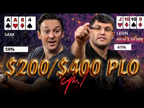 WILD $200/$400 Cash Game POT LIMIT OMAHA | High Stakes Poker E07